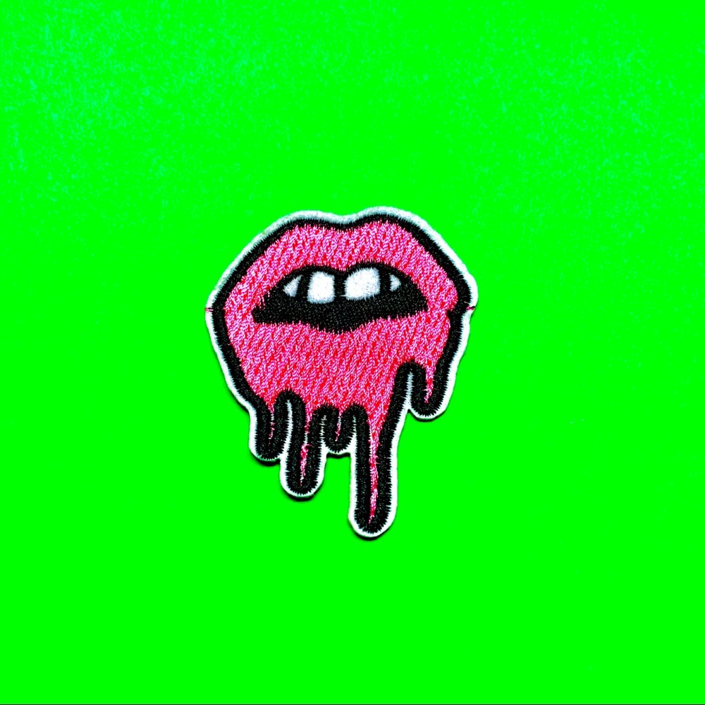 Sexy melting pink lips Iron On Patch